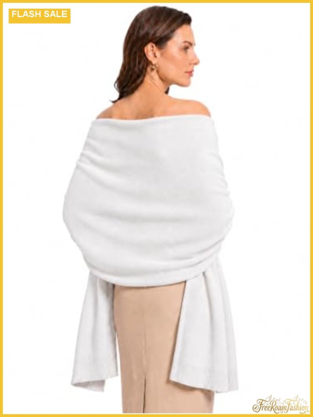 Women's Soft Knit Shawl Wrap Pashmina Scarf for Weddings Evening Travel